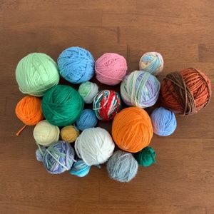 Variety of Yarn Balls Used